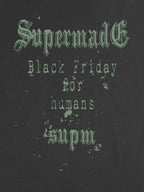 Gothic Skull Spiderweb Graphic T-Shirt