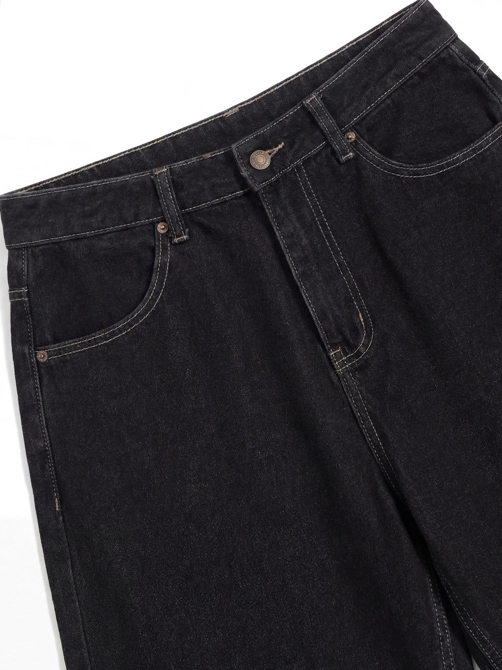 Washed Waistband Hem Jorts