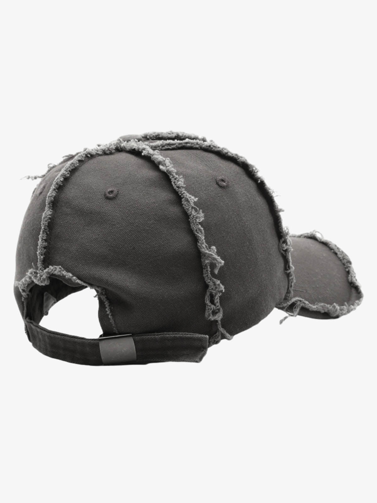 Vintage Frayed Panel Cotton Baseball Cap