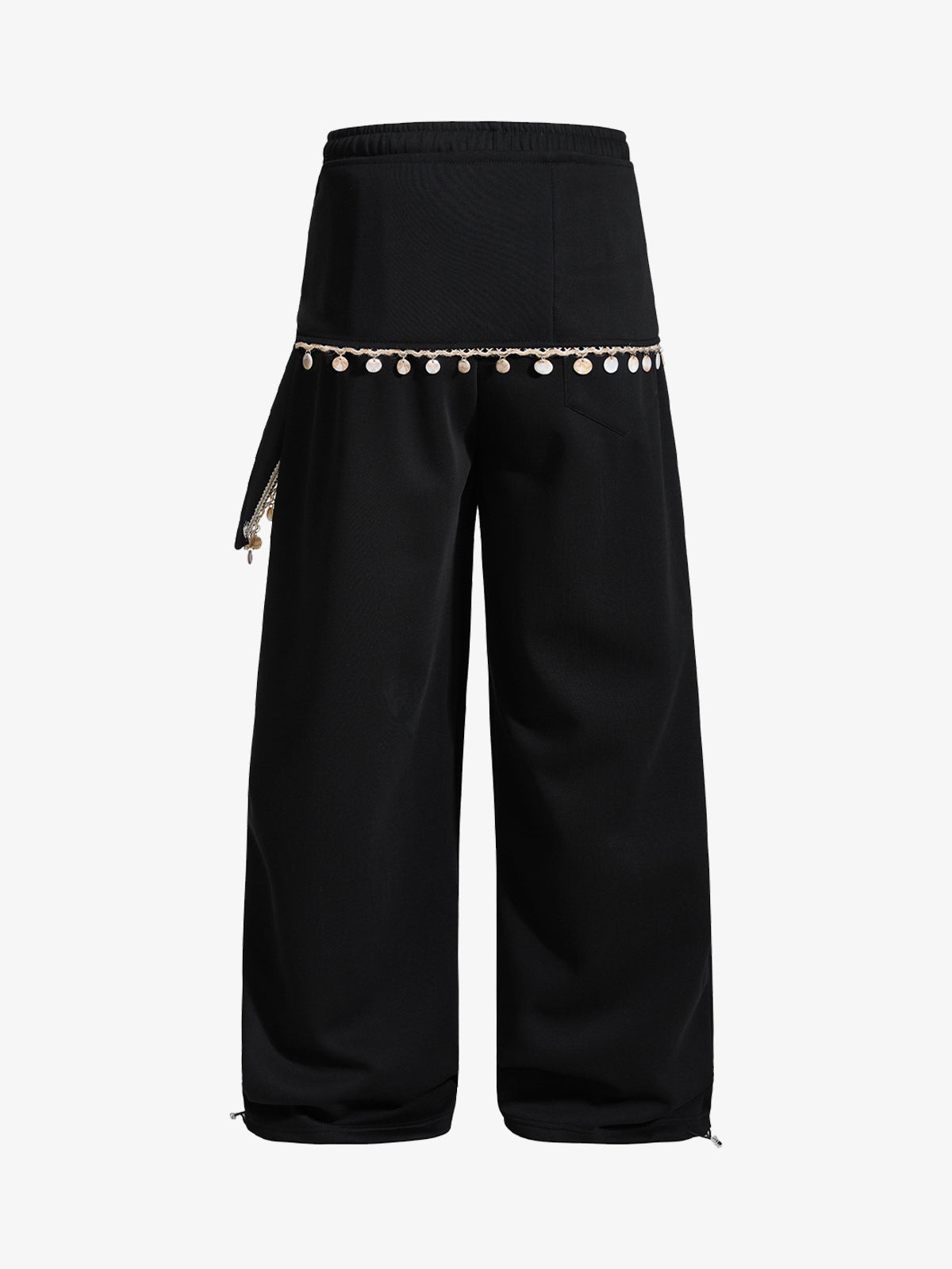 Street Detachable Flap Lace-up Jogger Pants