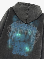 Gothic Skull Graphic Hoodie