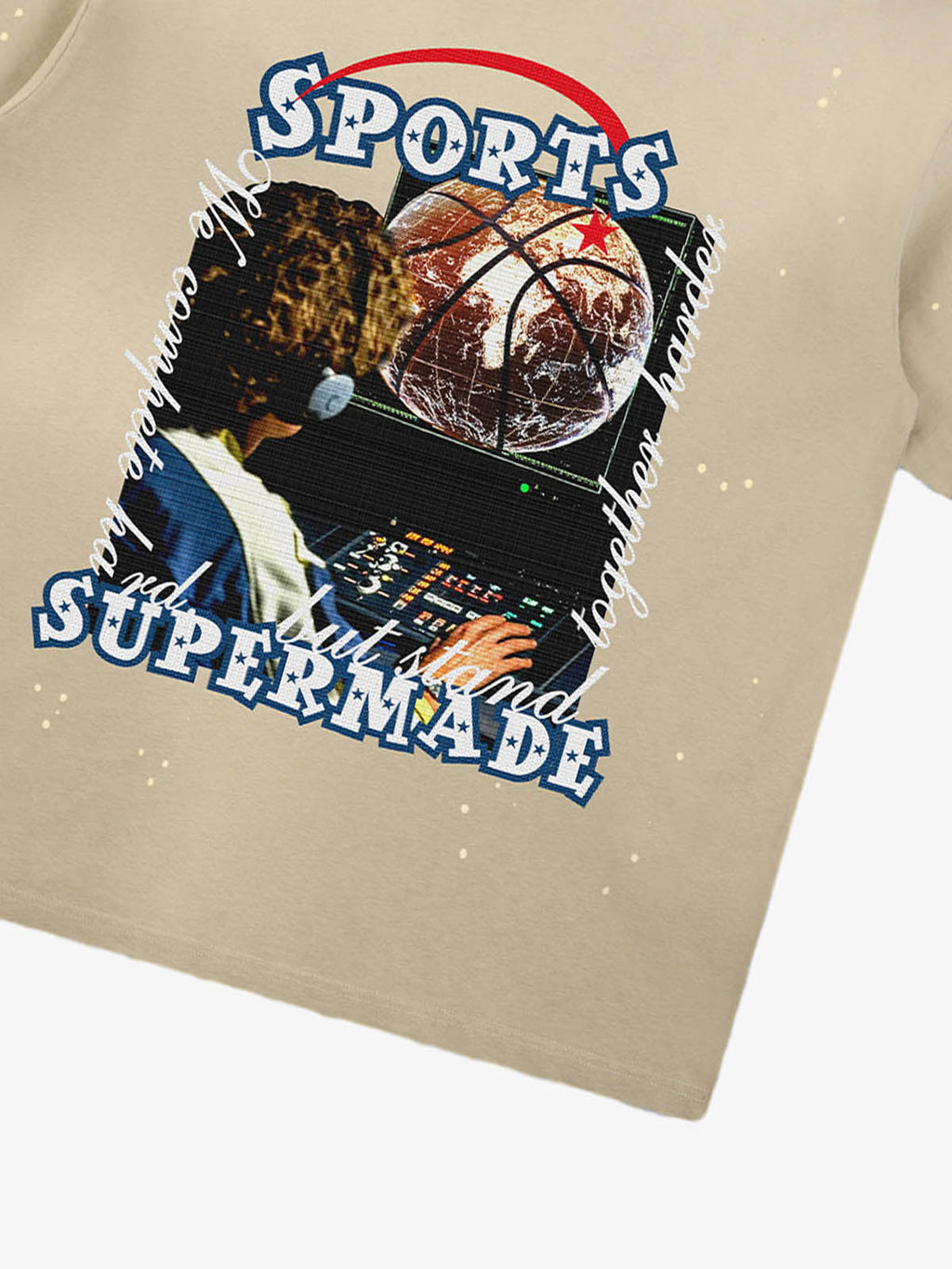 precipice Vintage Sports Basketball Graphic T-Shirt