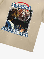 precipice Vintage Sports Basketball Graphic T-Shirt