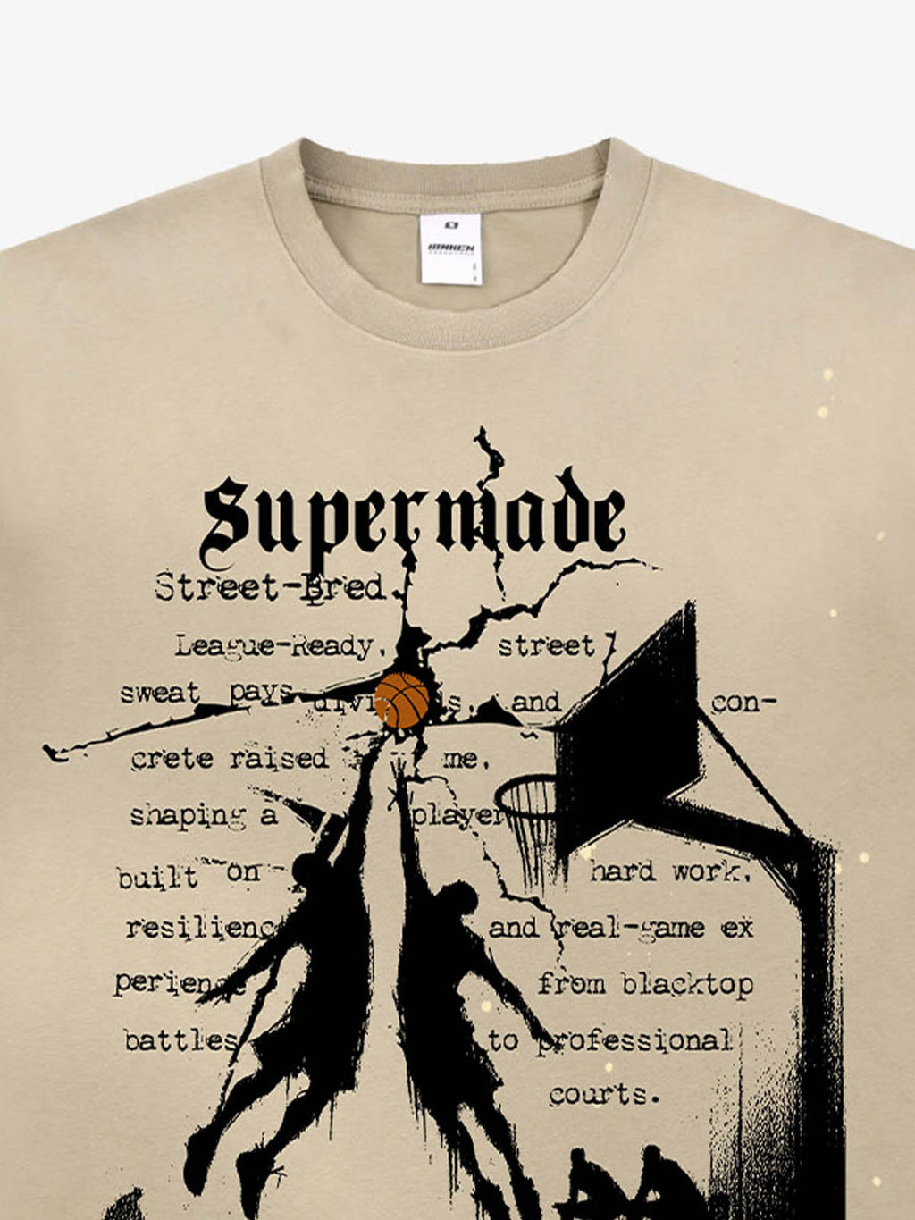 precipice Basketball Illustration Street Graphic T-Shirt