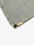 Y2K Double Waistband Leopard Print Wide Leg Jeans