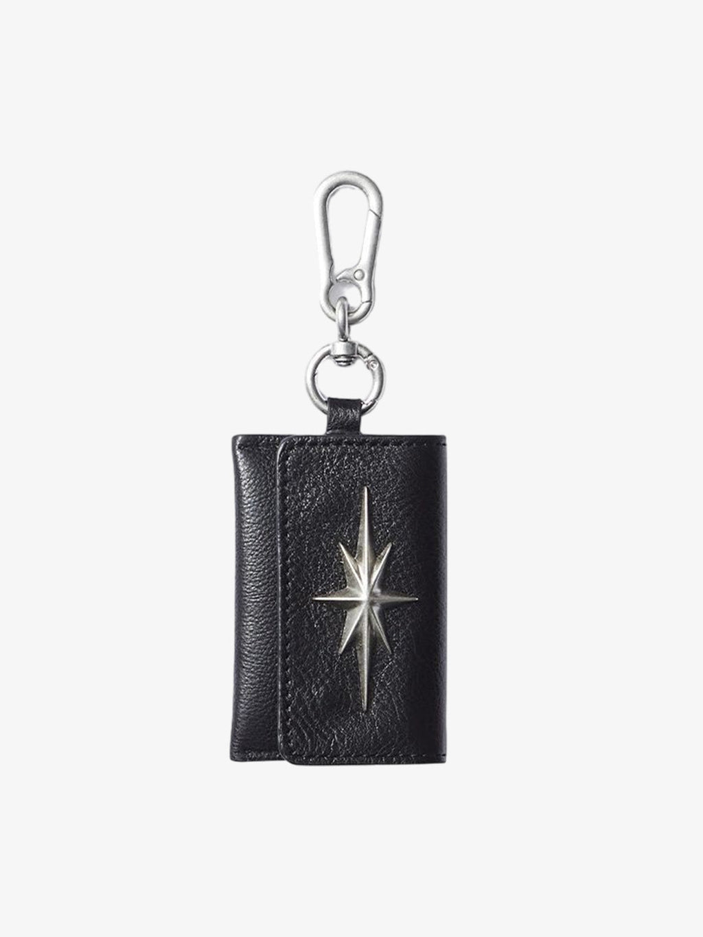 Streetwear Star Emblem Leather&Leopard Keychain Card Holder