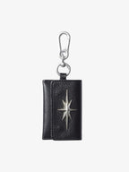 Streetwear Star Emblem Leather&Leopard Keychain Card Holder