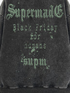 Gothic Skull Spider Web Graphic Hoodie