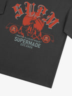 SUPM Slogan Graphic Retro Streetwear T-Shirt