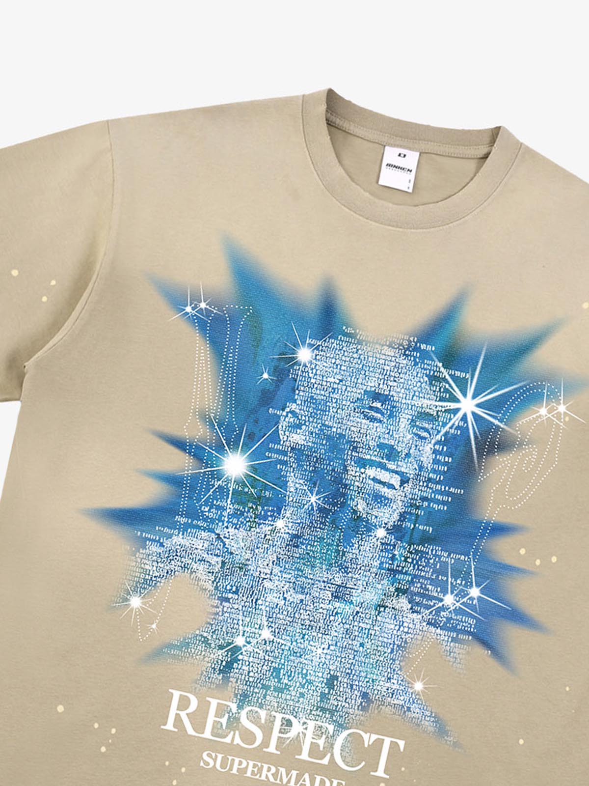 Nostalgic Starlight Basketball Legend Graphic Ink Splatter T-Shirt