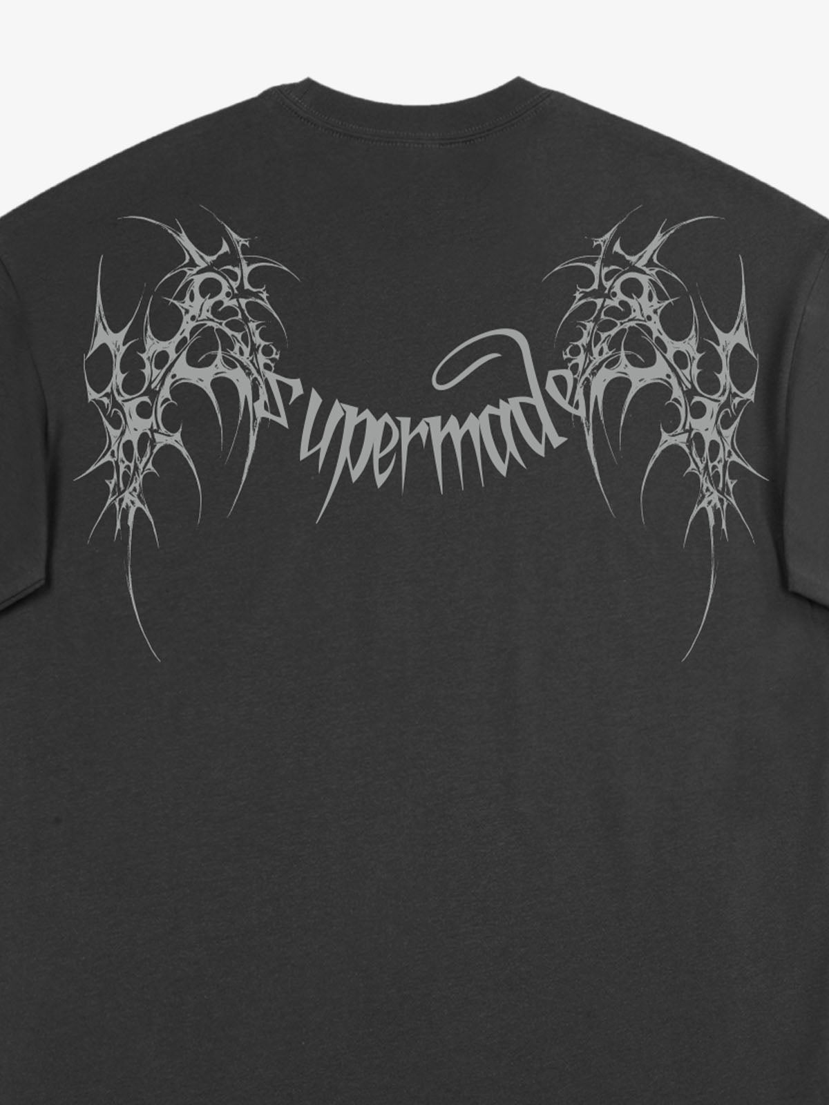 SUPM Gothic Sharp Letter Graphic T-Shirt