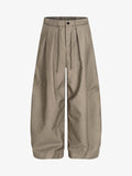 Pleated Drawstring Scimitar Track Pants