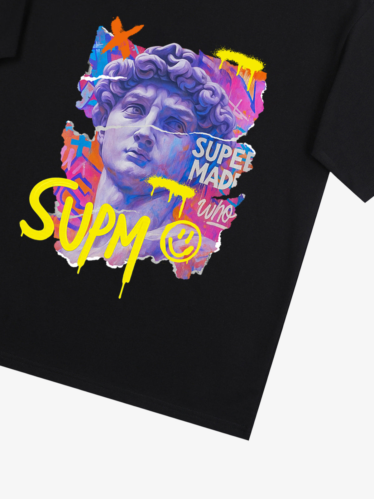 David Sculpture Vibrant Graffiti Art T-Shirt