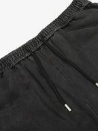 Street Washed Mottled Rivet Letter Print Baggy Sweatpants