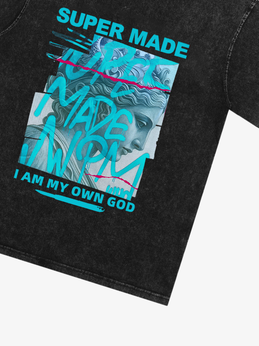 precipice Blue Art Graffiti Pattern T-Shirt