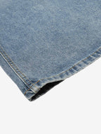 Asymmetric Layered Waist Wide Leg Denim Jeans