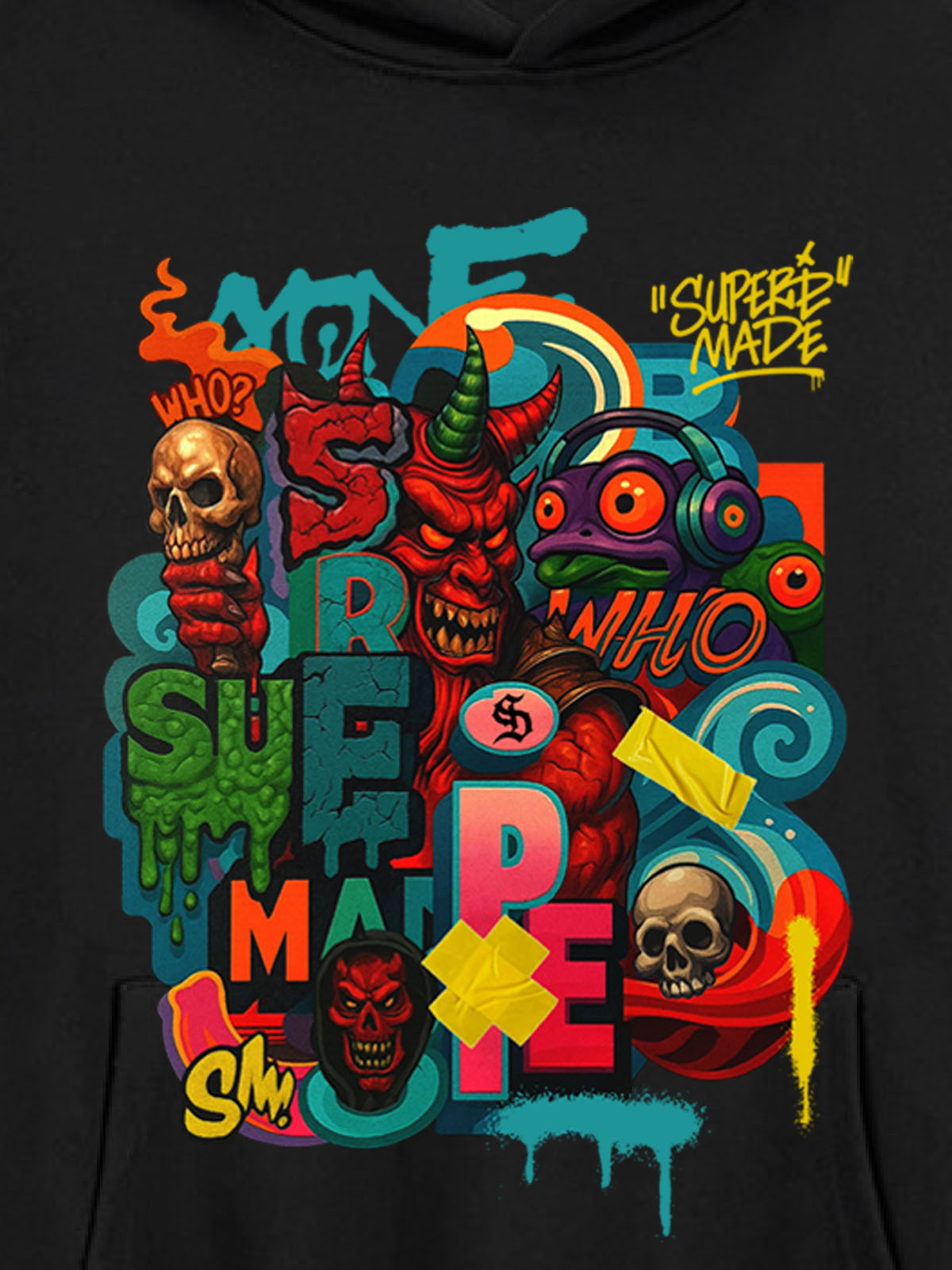 Theprecipice Devil Street Graffiti Carnival Hoodie
