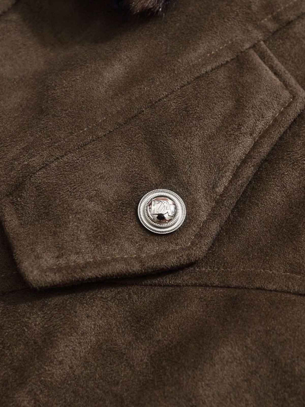 Retro Leopard Fur Collar Padded Bomber Jacket