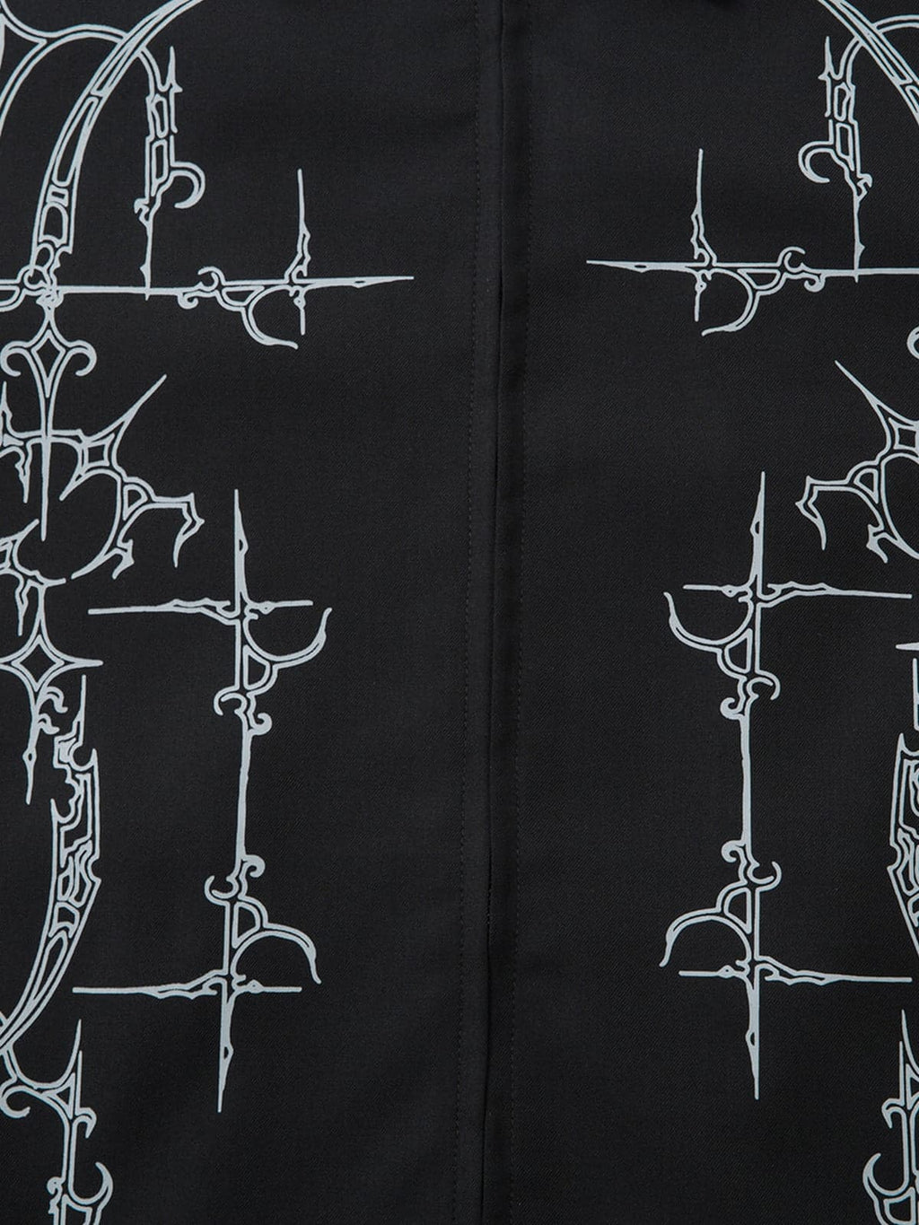 Street Gothic PU Leather Collar With Thorn Print Jacket