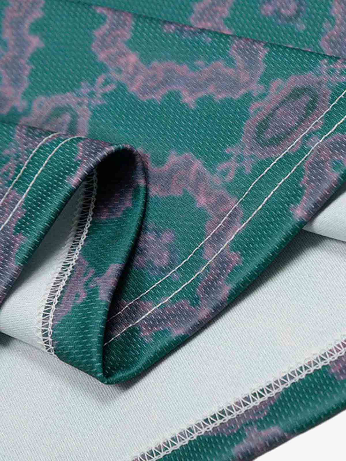 Retro Baroque Pattern Jersey T-Shirt