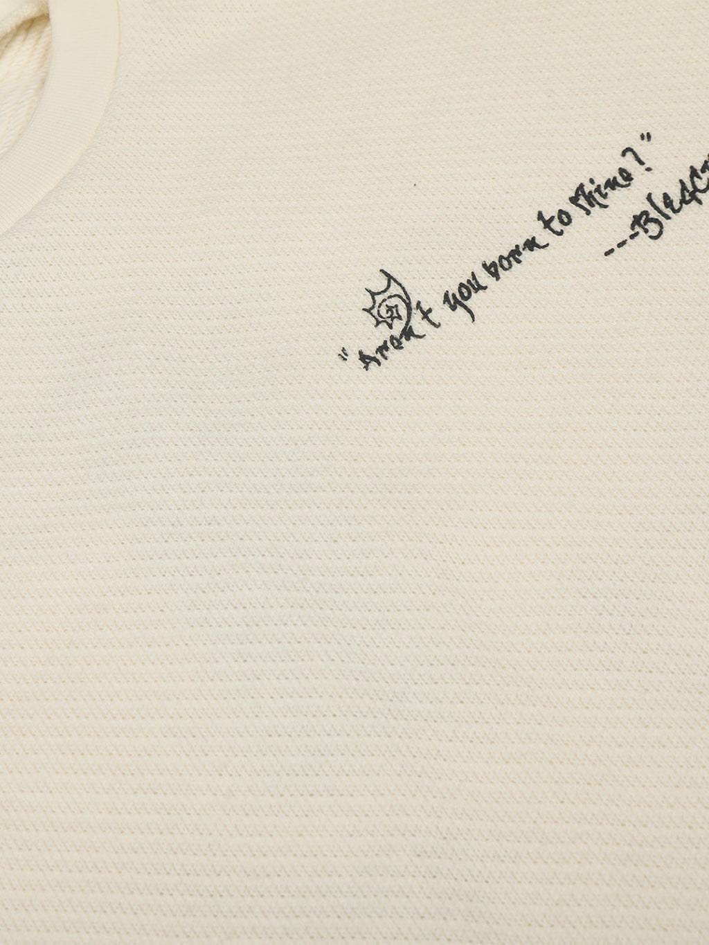 Raw Hem Clean-Fit Crew Neck Pullover