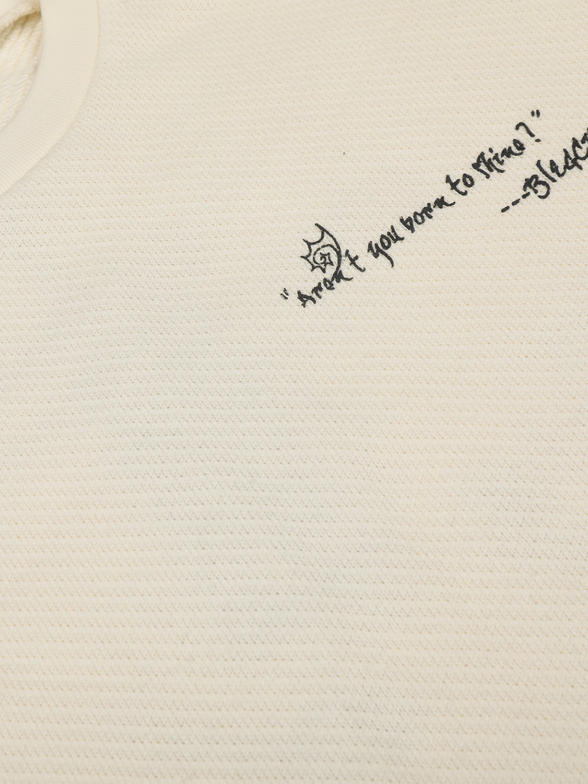 Raw Hem Clean-Fit Crew Neck Pullover