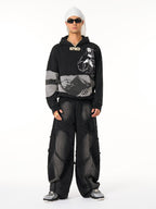 Distressed Electronic Exorcist Print Hoodie