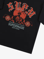 SUPM Slogan Graphic Retro Streetwear T-Shirt