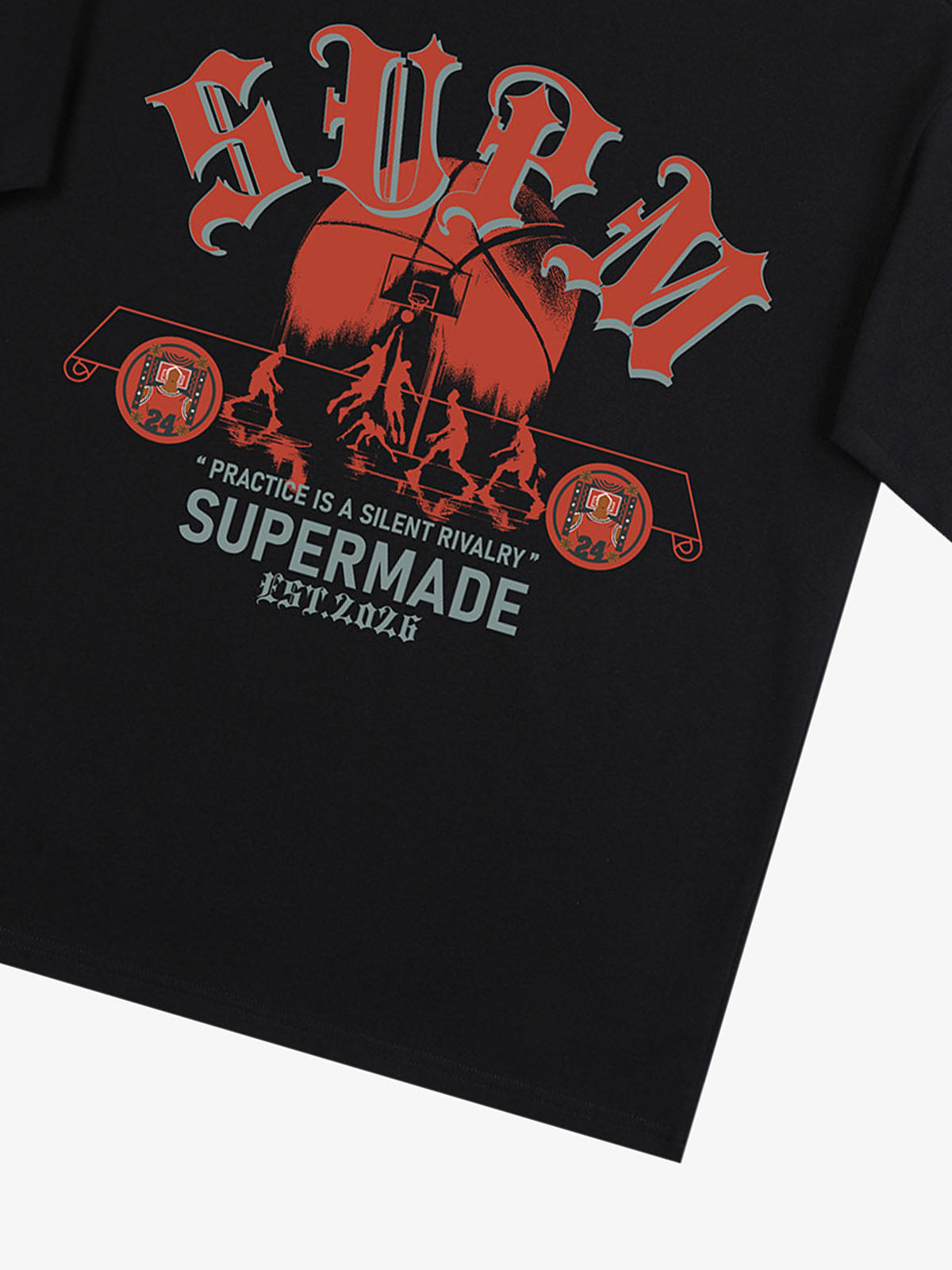 SUPM Slogan Graphic Retro Streetwear T-Shirt
