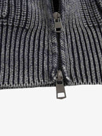 Vintage Chunky Zip Up Knit Jacket