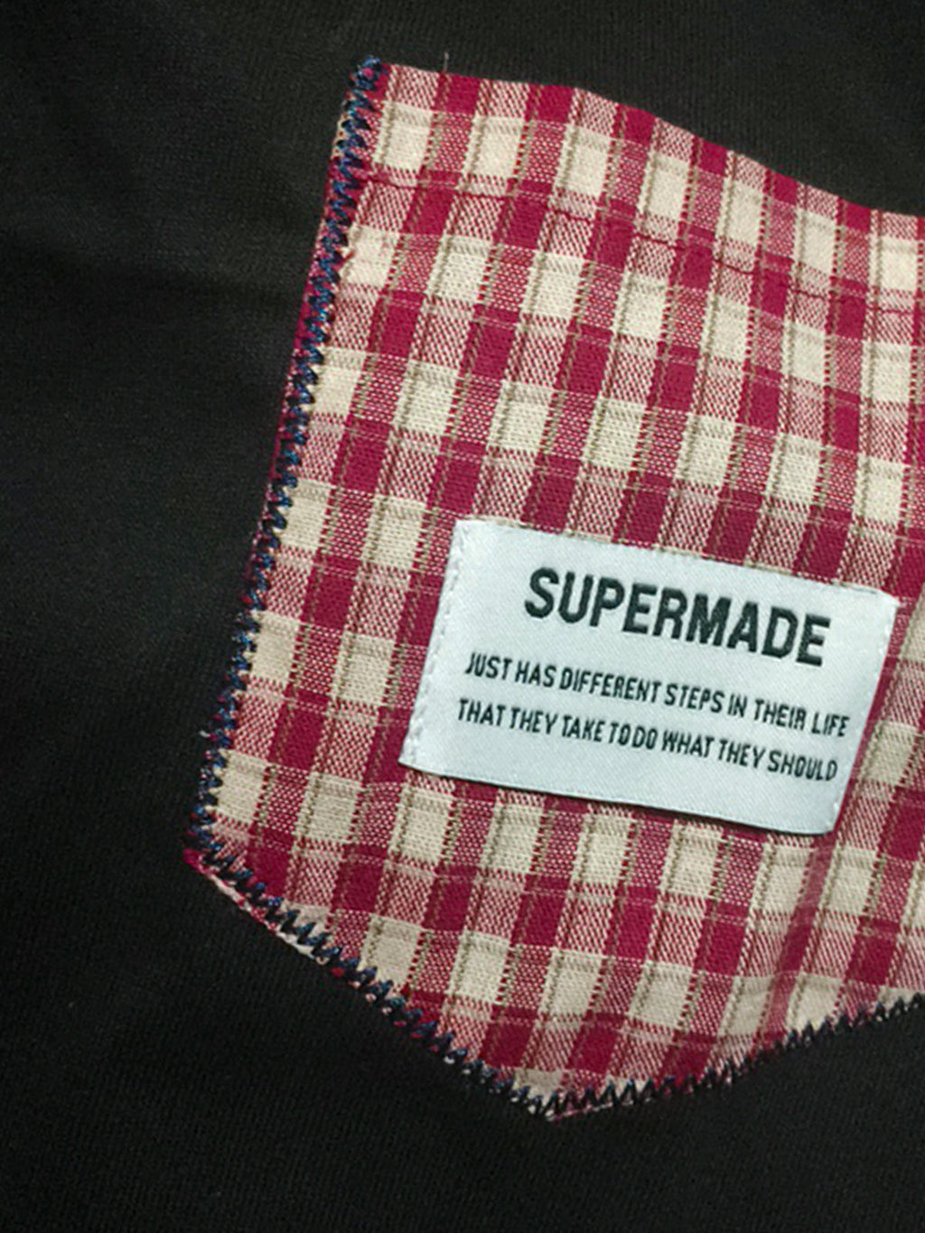 Street Plaid Tie Short Sleeve T-Shirt