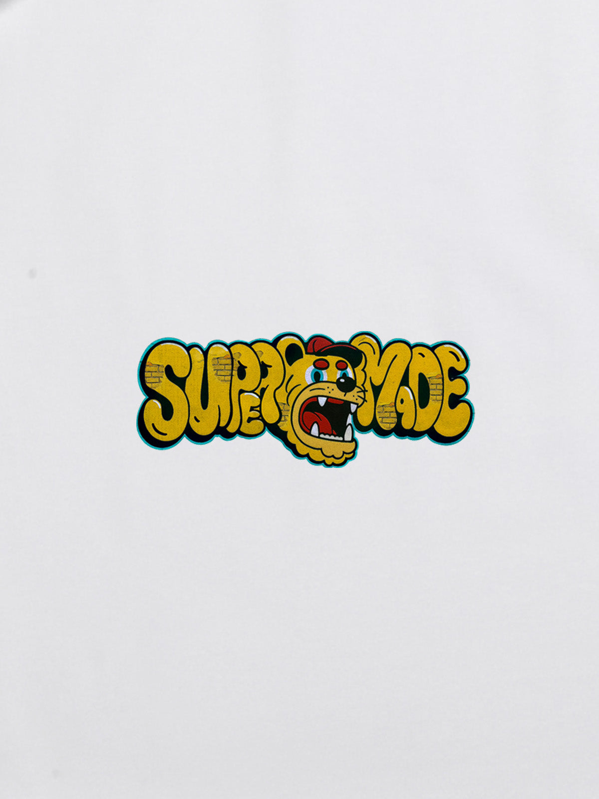 Street Graffiti Trendy Tiger Head Font T-Shirt