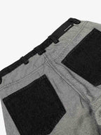 Distressed Reverse Design Large Pocket Printed Jeans - 2568