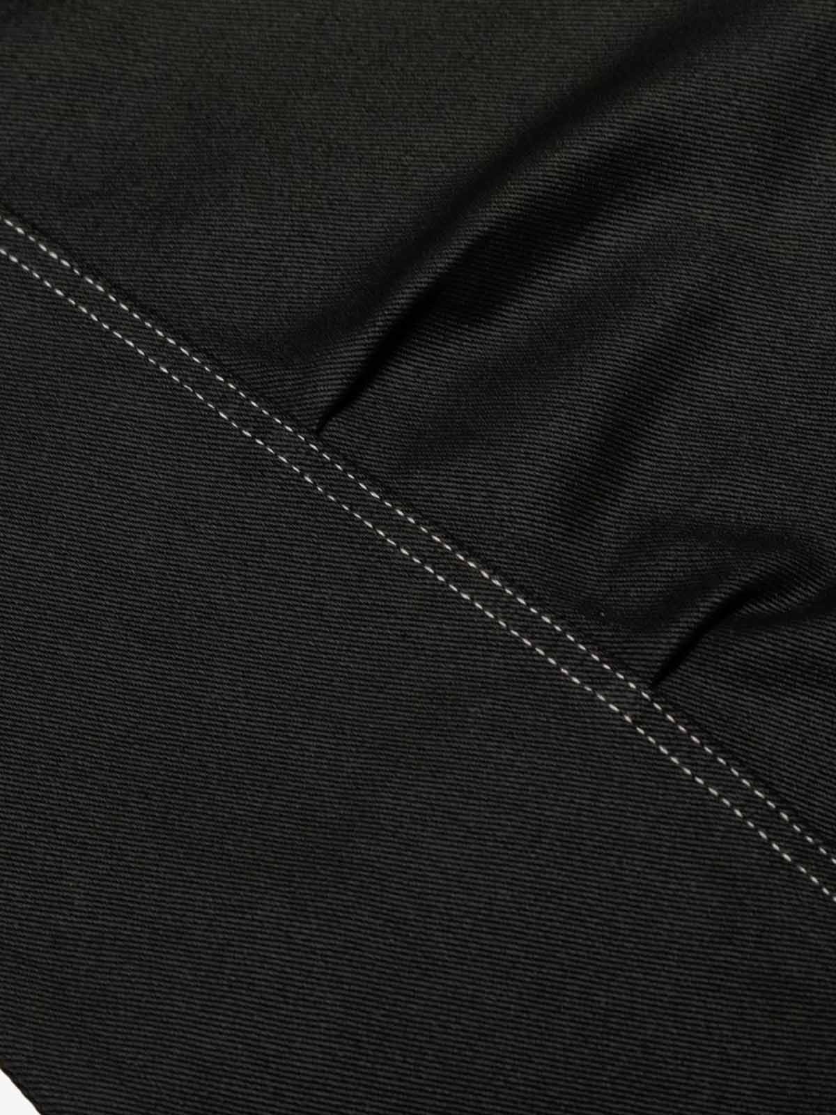 Contrast Stitch High-Waist Wide-Leg Barrel Jeans