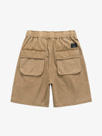 Graphic Print Drawstring Shorts
