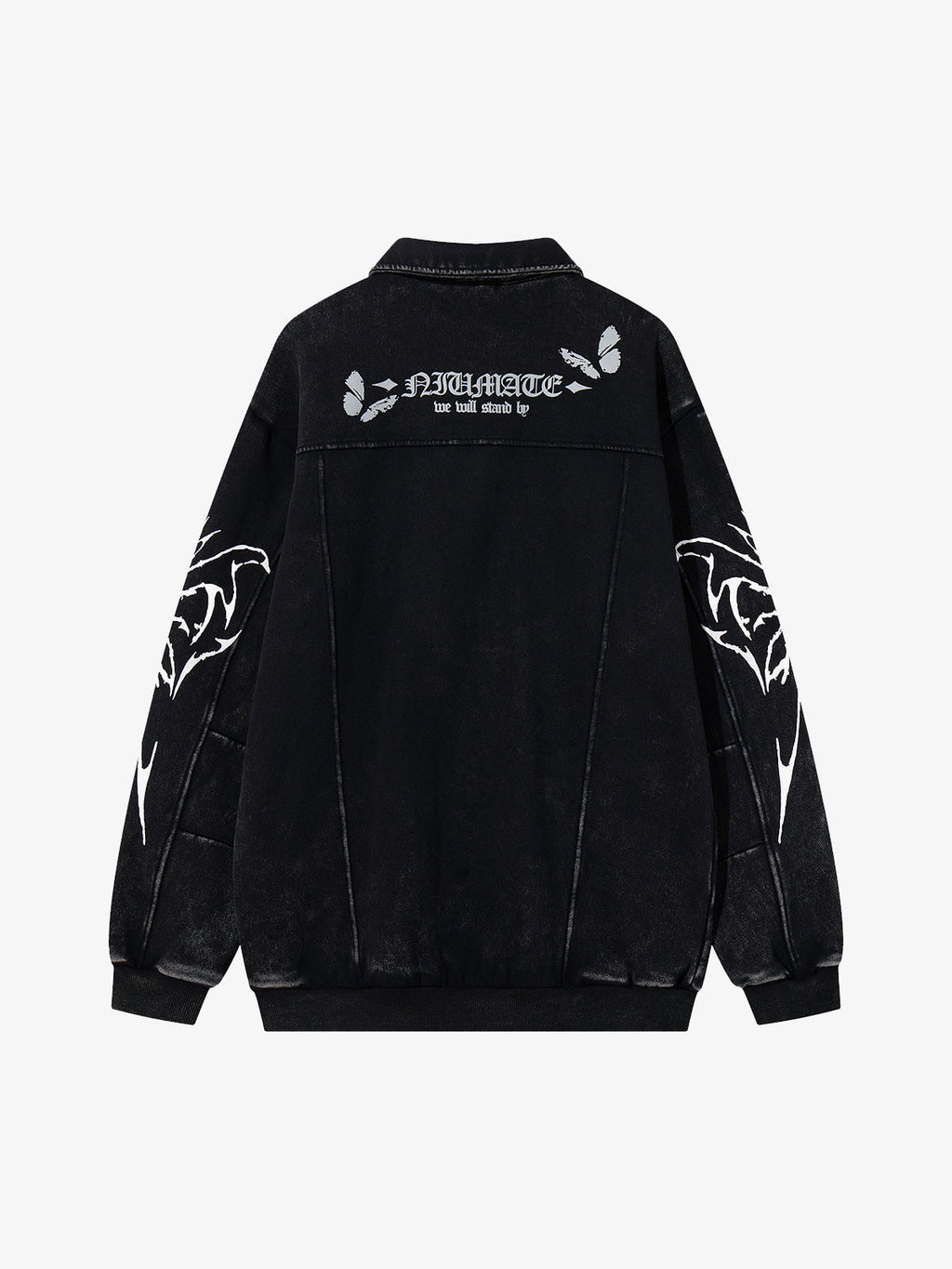 Punk Gothic Butterfly Graphic Streetwear Jacket