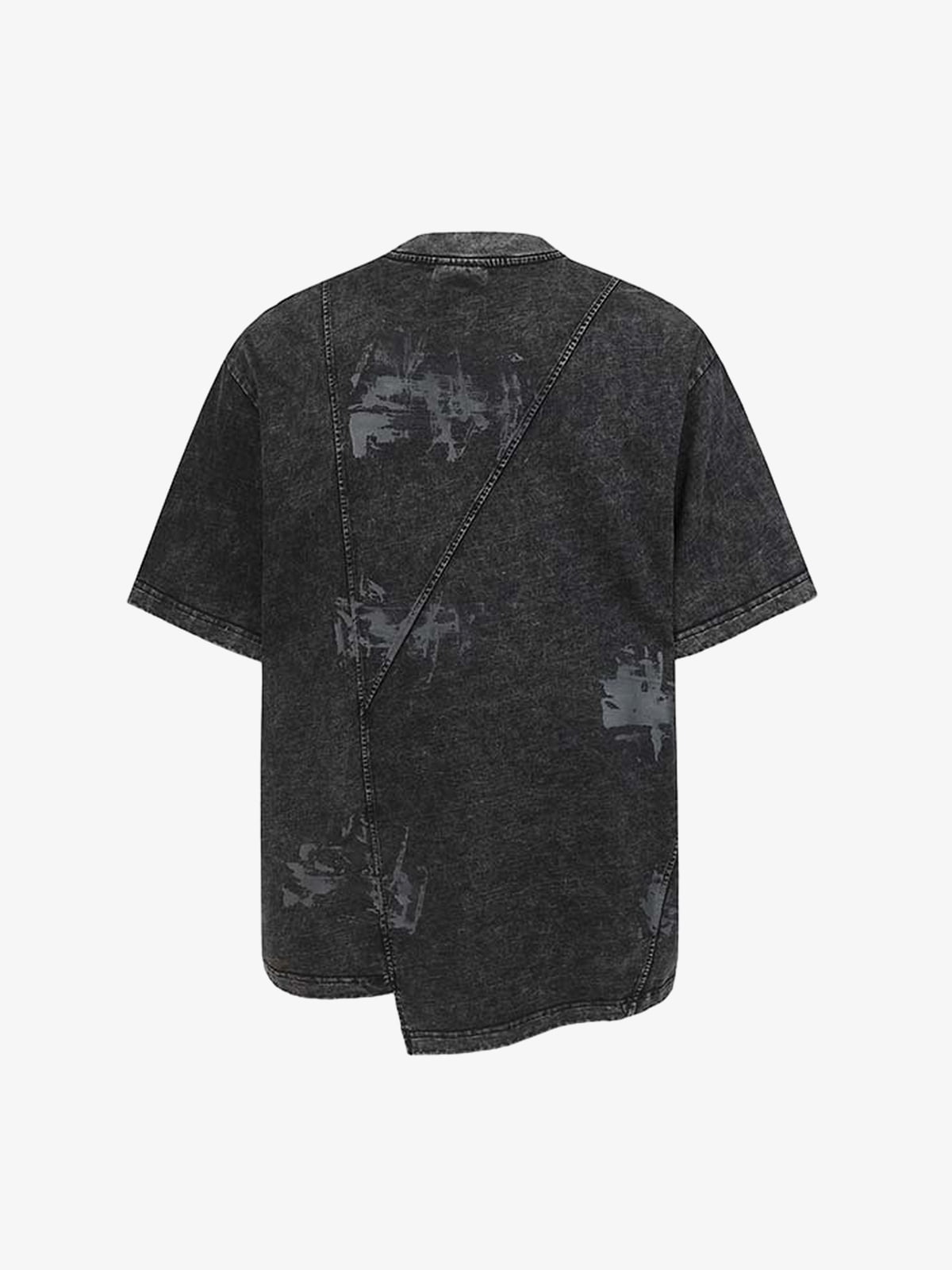 Vintage Washed Panel Seam Oversized T-Shirt