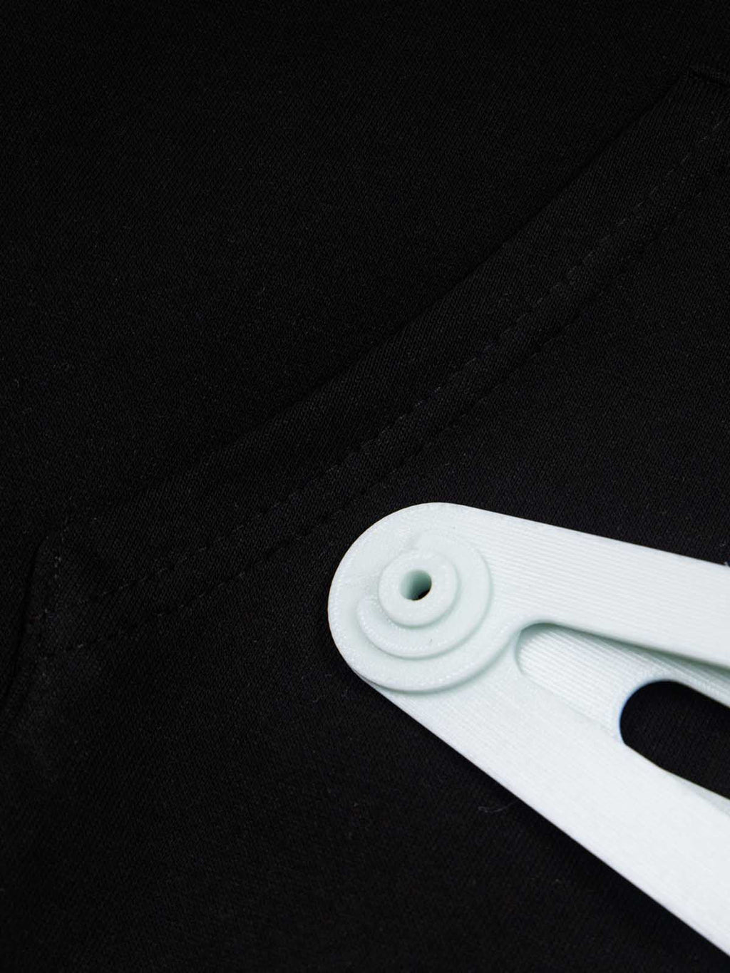 Detachable Hair Clip Decoration Zip Up Hoodie
