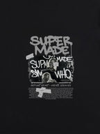 Streetwear Graffiti Character Collage Graphic T-Shirt