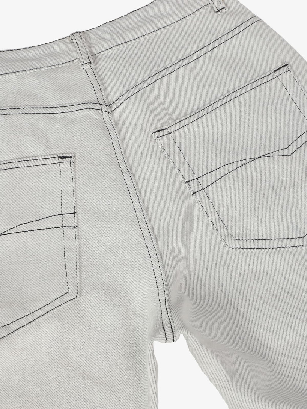 Retro Utility Dirty Wash Whisker Detail Flare Jeans