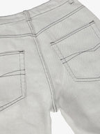 Retro Utility Dirty Wash Whisker Detail Flare Jeans