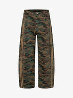 Street Camouflage Side-Striped Jeans