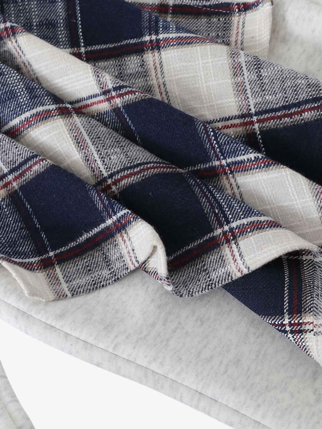 Plaid Patchwork Sweatpants