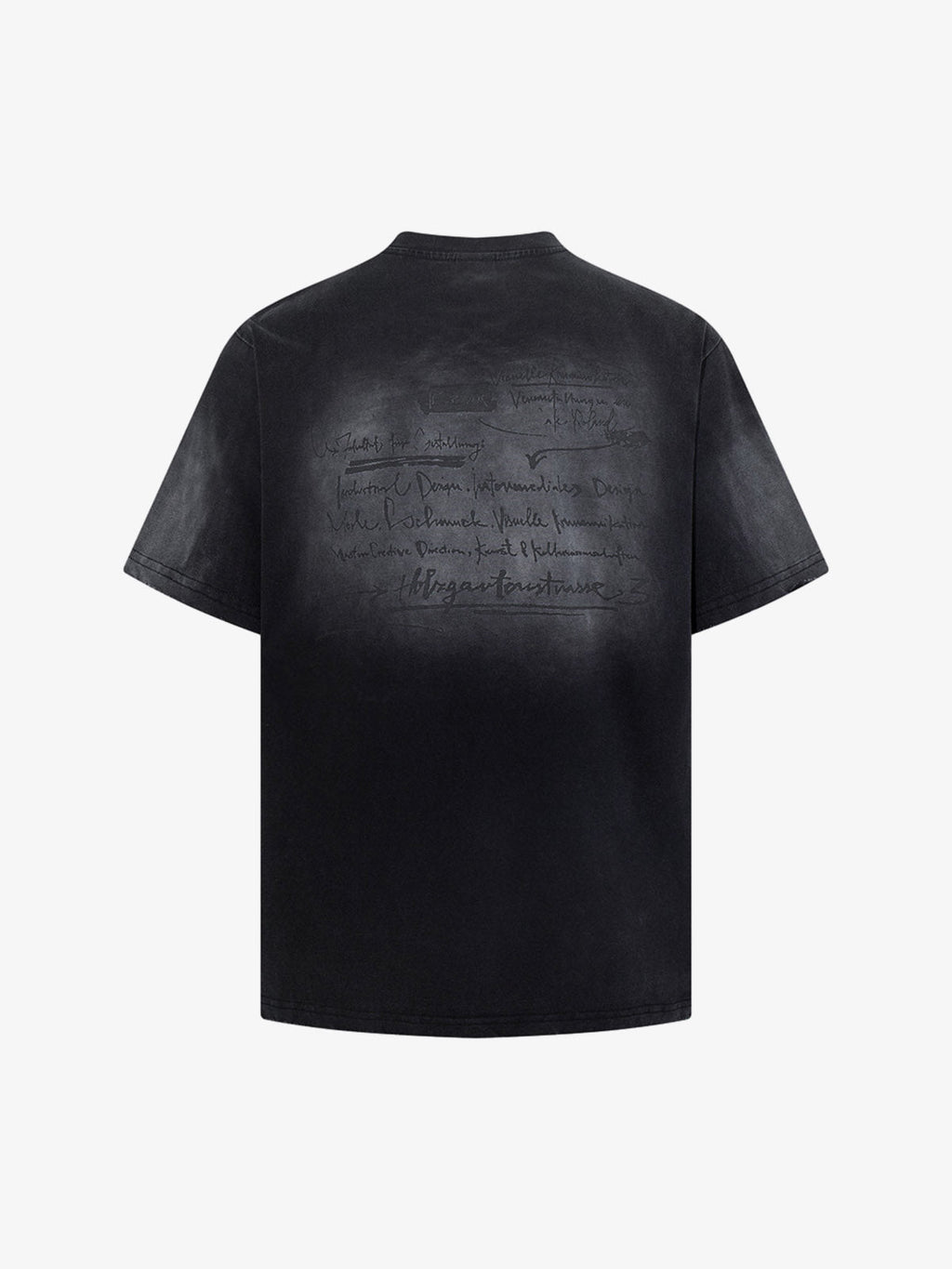Washed Distressed Graphic Print T-Shirt