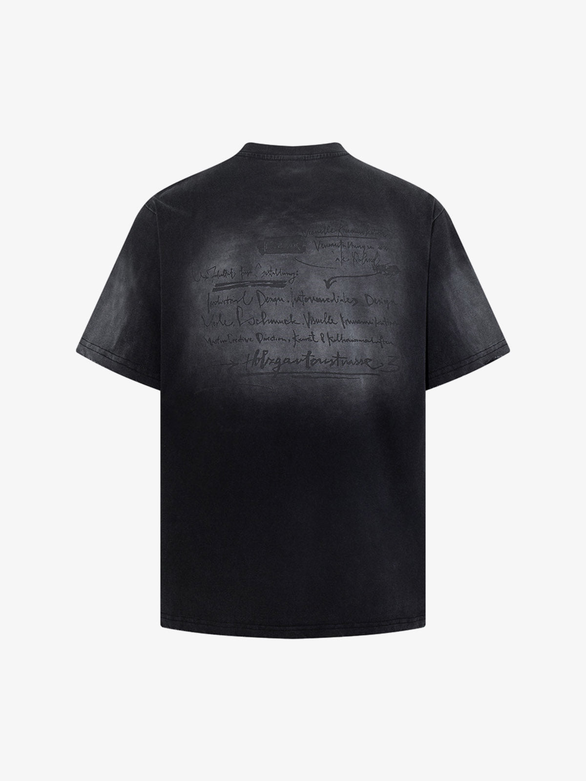 Washed Distressed Graphic Print T-Shirt