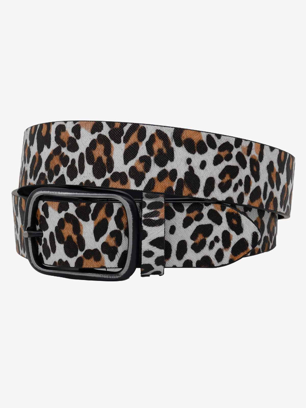 Animal-Print Faux Leather Belt