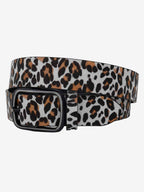Animal-Print Faux Leather Belt