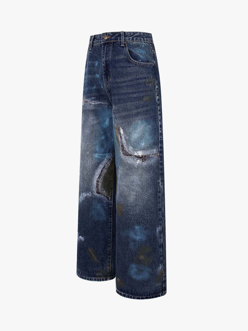Vintage Washed Distressed Jeans