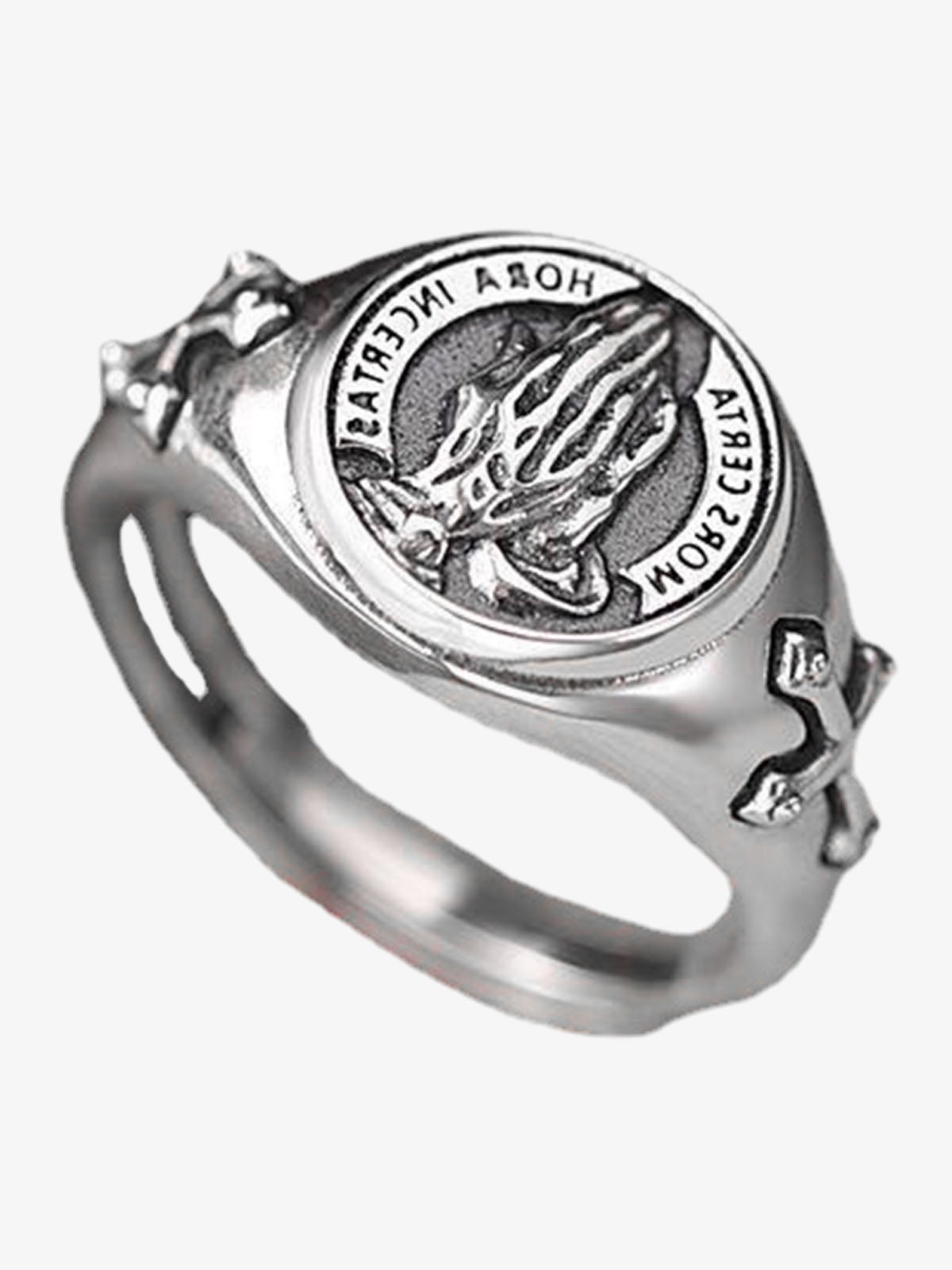 Praying Hands Signet Ring