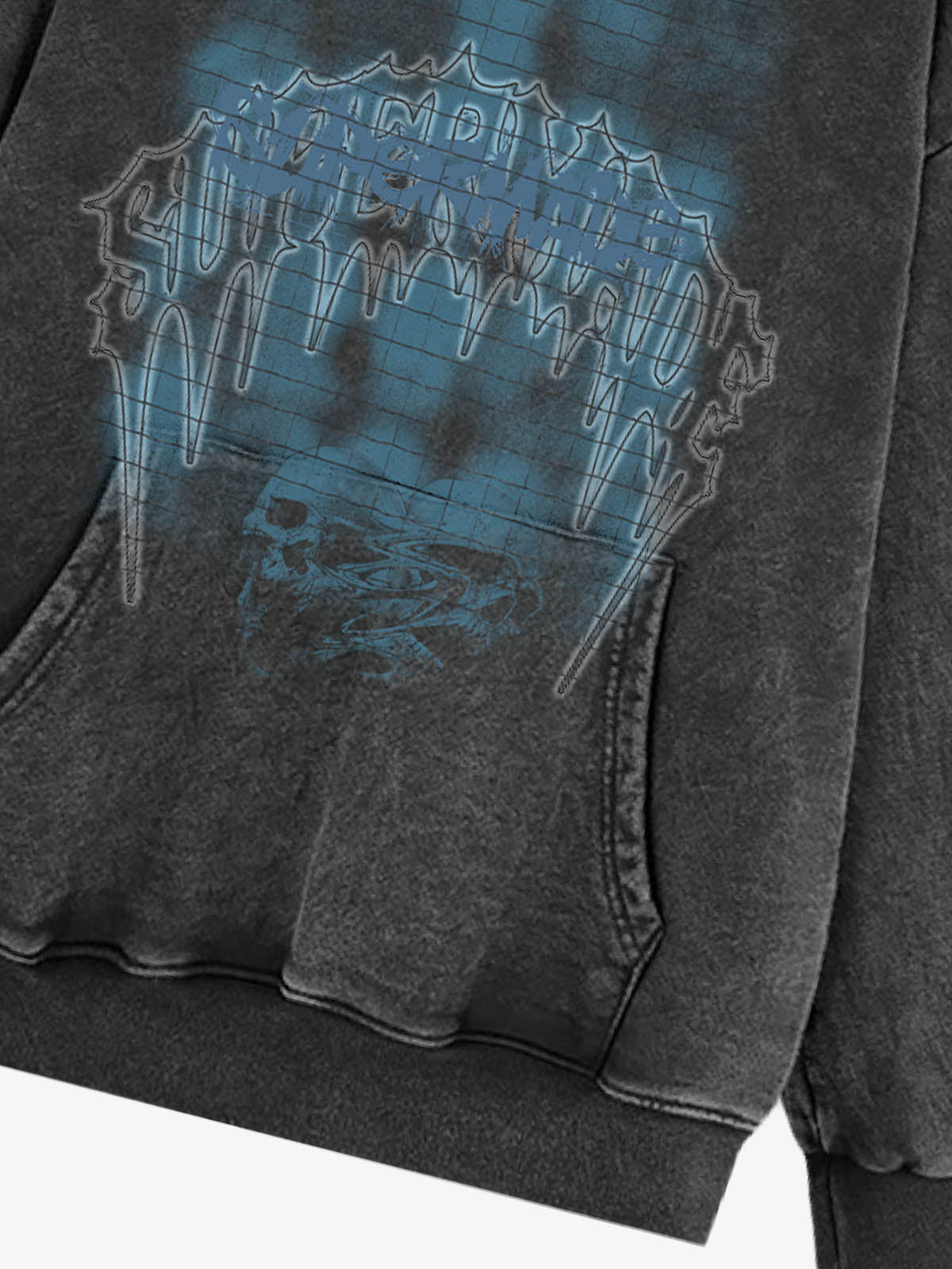 Gothic Skull Graphic Hoodie